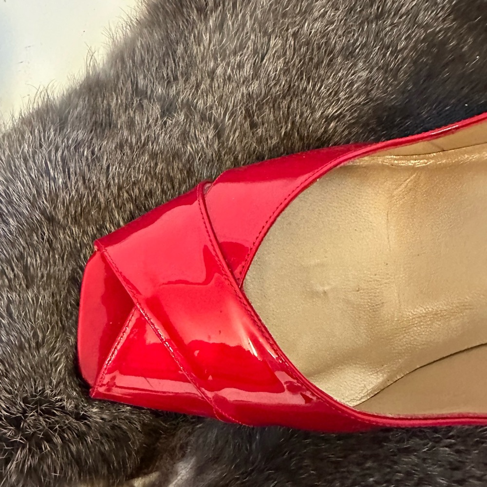 STUART WEITZMAN CHERRY RED HEELS, SIZE: 10 M - Picture 11 of 14